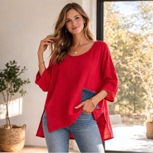 Shannon Passero Cotton Guaze Top